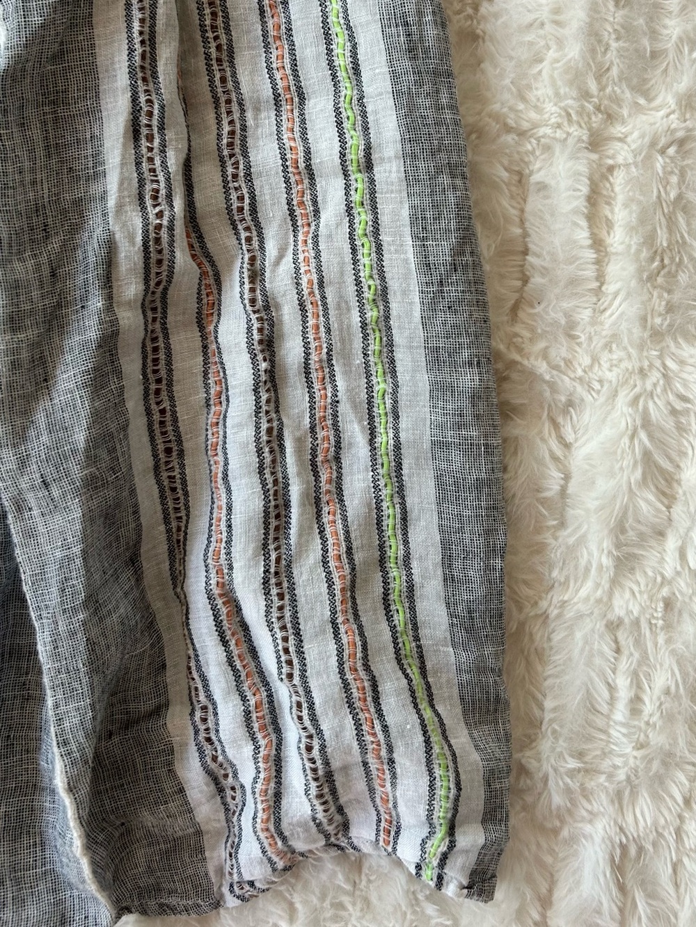 CP Shades Lily Linen Striped Maxi Skirt - Picture 8 of 10
